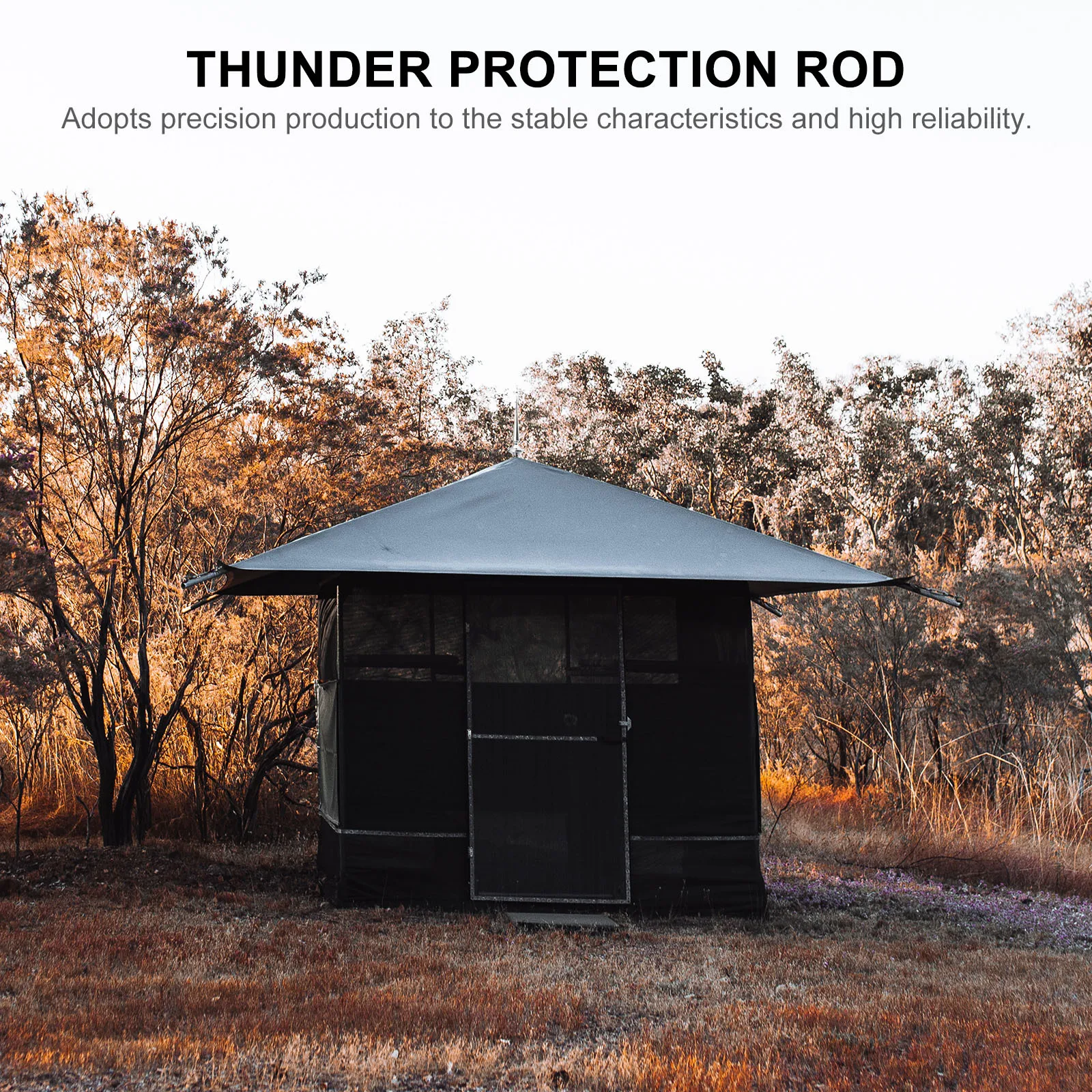 قضيب حماية للرعد من الفولاذ المقاوم للصدأ، جهاز حماية متين، أداة منزلية للسلامة ومقاومة الصقيع #1
