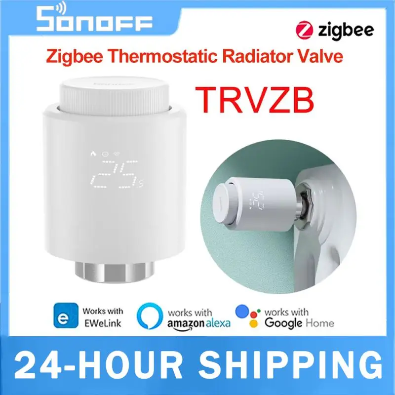 SONOFF TRV Zigbee Thermostatic Radiator Valve TRVZB Smart Temperature Control Work With Alexa Google Smartthings ZHA MQTT