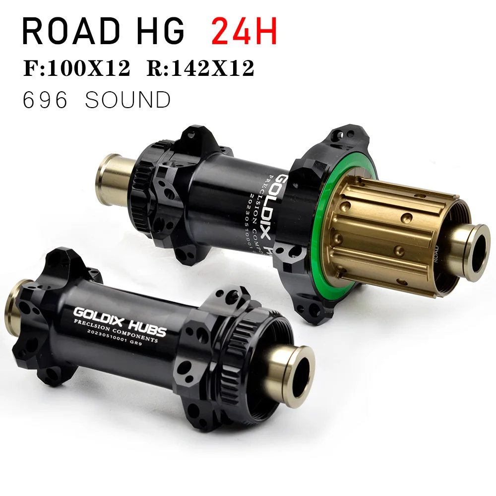 GOLDIX GR9 I9 690 Bicycle Hub 24Hole Straight Pull Spoke HG/XDR Hub Body for Road Bike Gravel Bike Suitable for SHIMANO SRAM