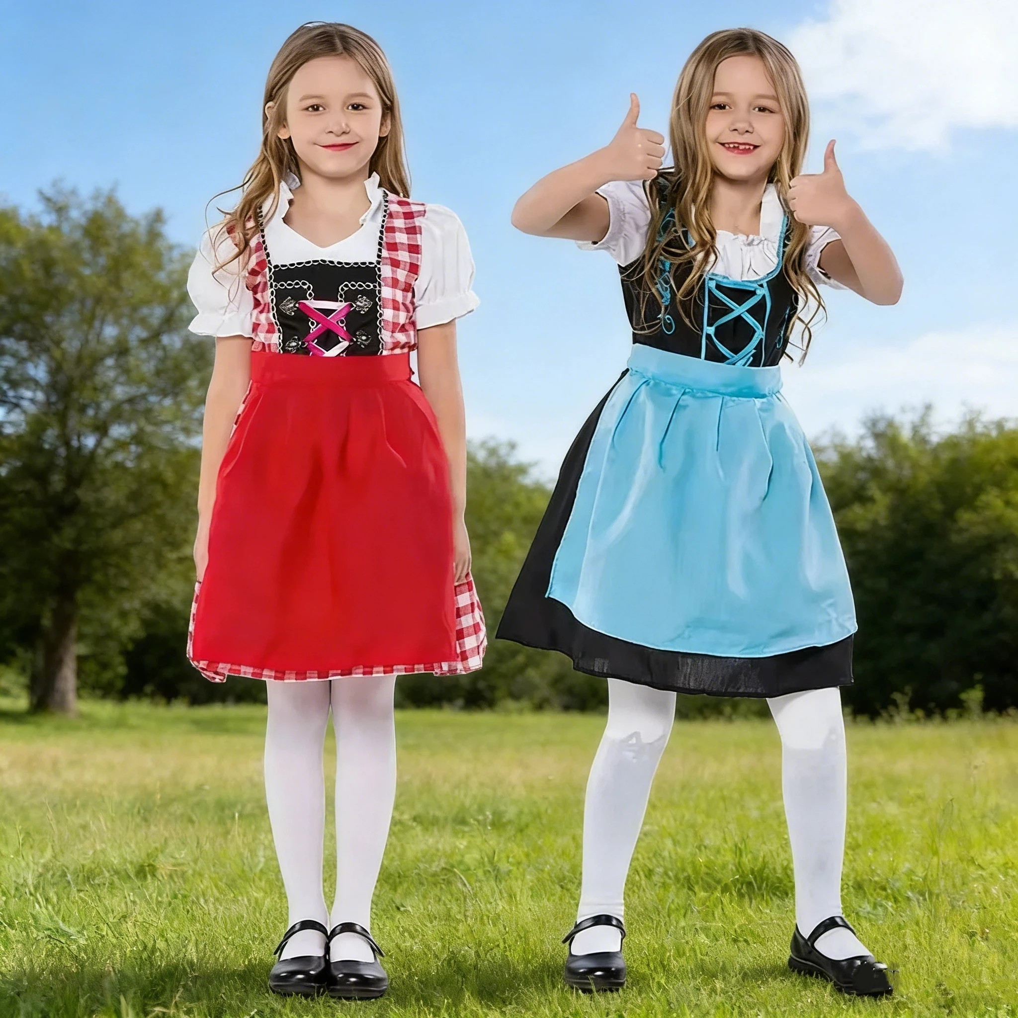 

Enfants German Beer Maid Wench Costumes Germans Oktoberfest Costume Beers Enfant Uniform Beeres Cospaly Dress