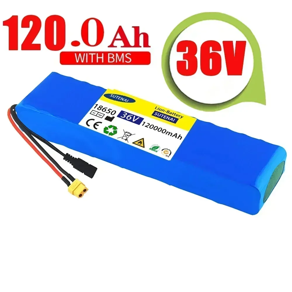 

10S3P 36V 120Ah Battery ebike Battery Pack 18650 Li-ion Batteries 1000W For High Power Electric Scooter Motorcycle Scooter