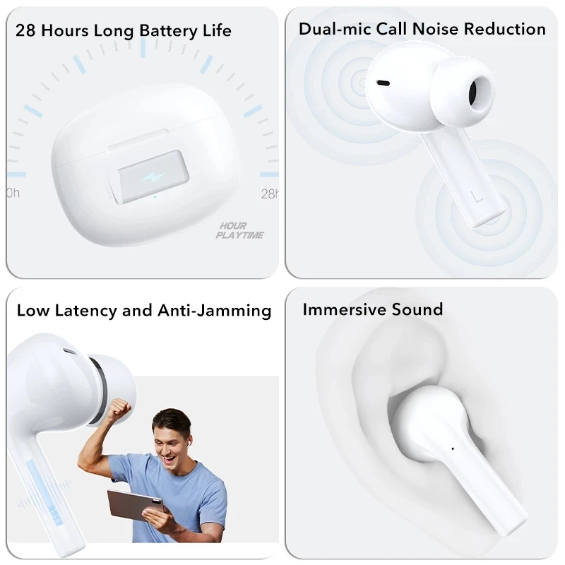 سماعات أذن Honor X3i True Wireless طويلة جدًا في وضع الاستعداد لتقليل الضوضاء داخل الأذن أصلية أصلية #5