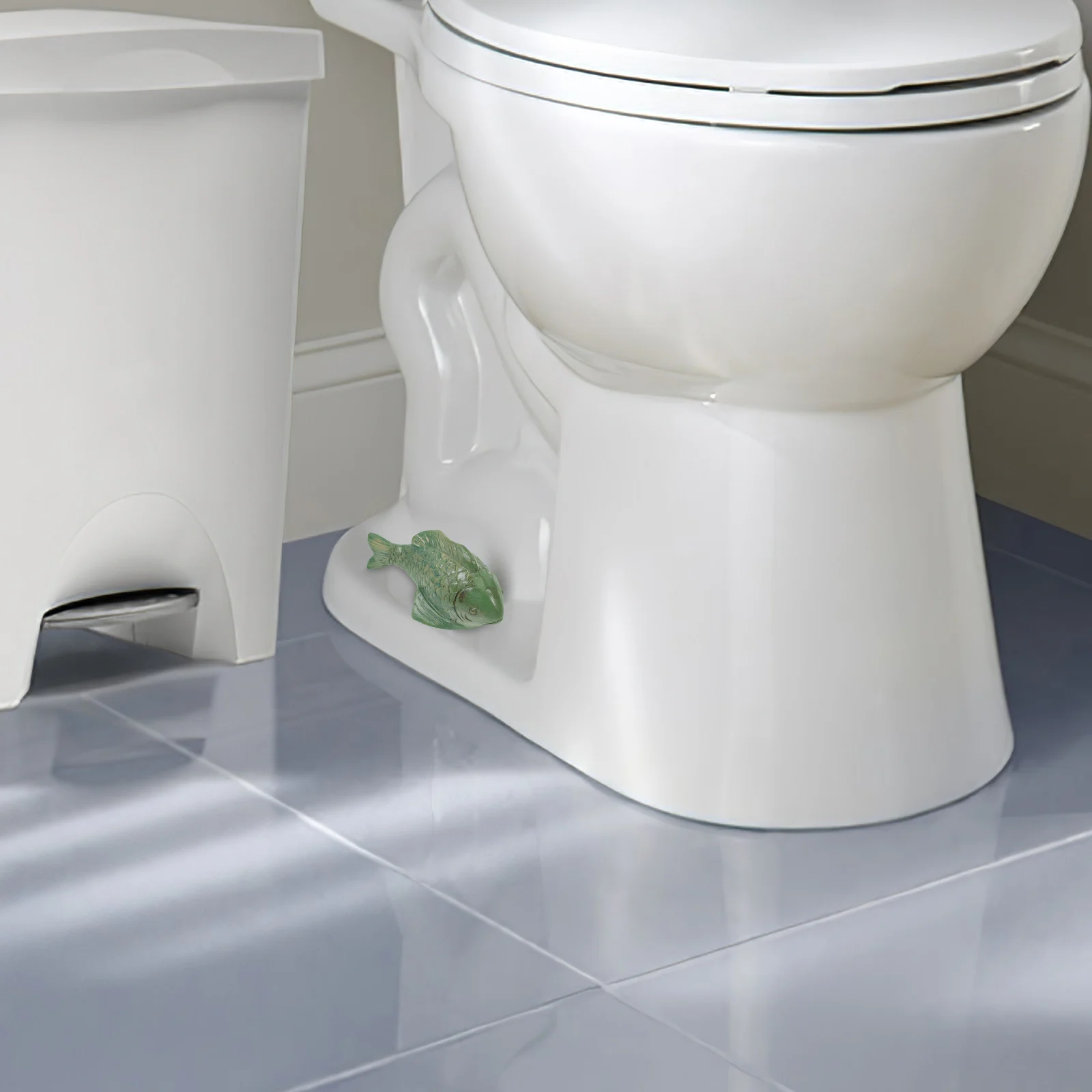 

2pcs Fish-shaped Toilet Bolt Covers Universal Bowl Caps for Bottom Easy Installation Sturdy Practical Bath Accessories