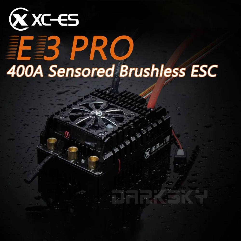 

XC E3 PRO 400A 6-12S Lipo Sensored Brushless ESC для 1/5 радиоуправляемой модели автомобиля, аксессуары для скоростных автомобилей