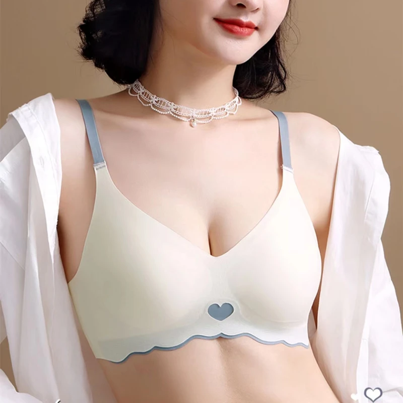 

High-quality Top Seamless Women's Underwear, Hot Style, No Steel Ring, Sexy Beautiful Back, Small Ladies Bra Thin Section