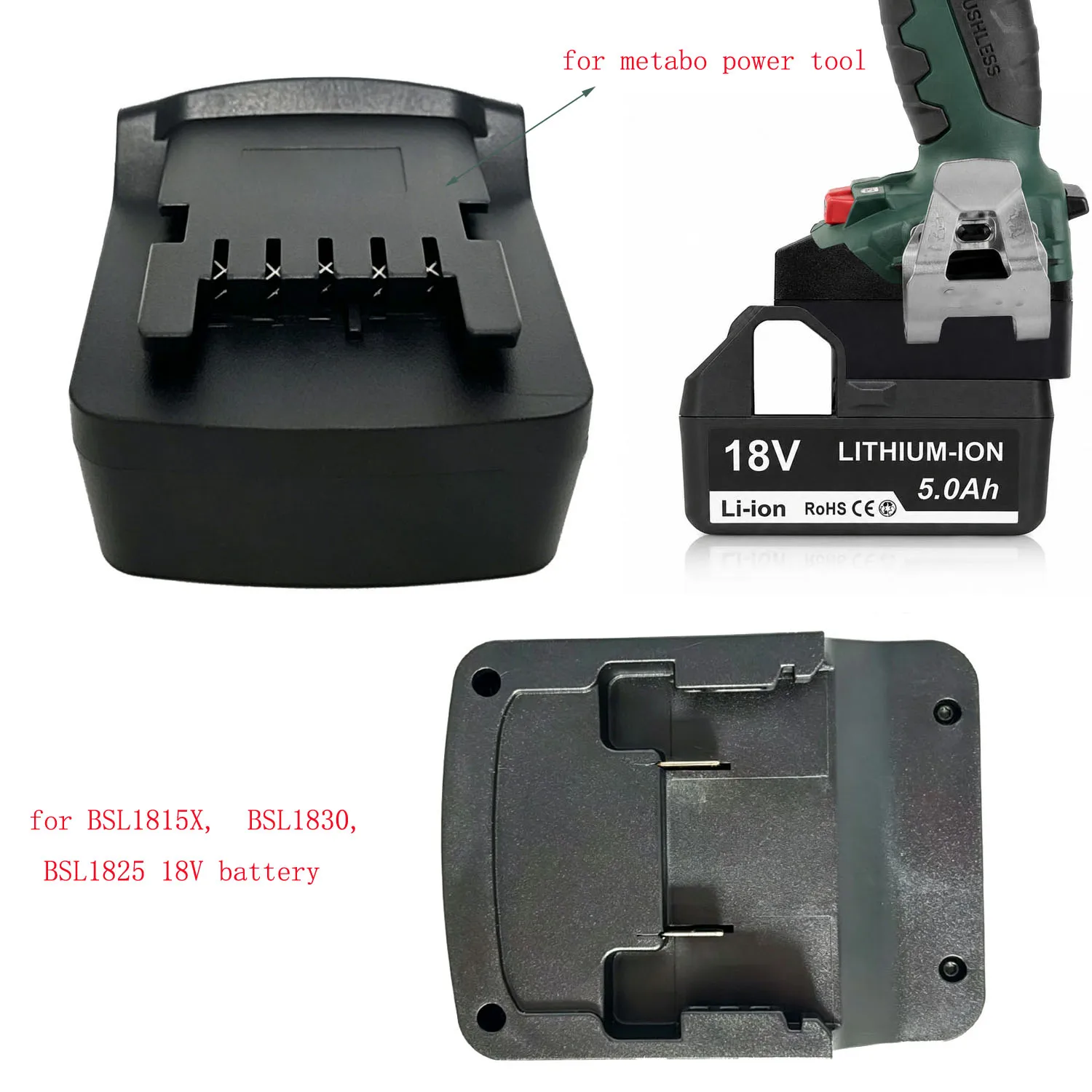 

Battery Adapter Converter Power-Tools For BSL1815X BSL1830 Convert For Metabo Power-Tool Accessories