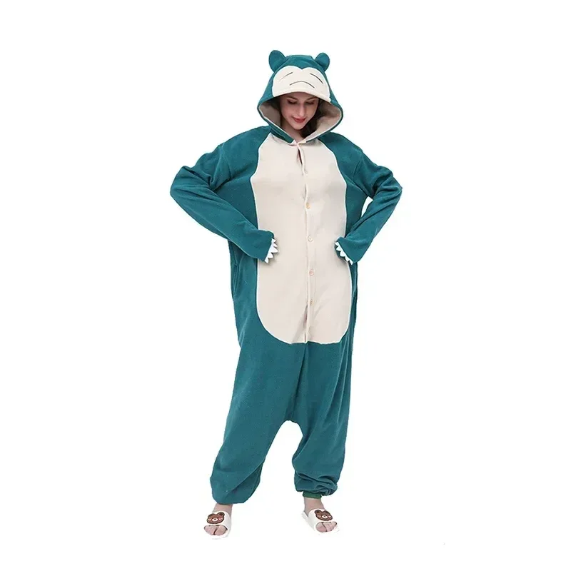 Cartoon Cosplay Adult Kigurumi Blue Sleepwear Anime Onesies Pajamas Halloween Christmas Party Unisex Fashion Couple Outfit