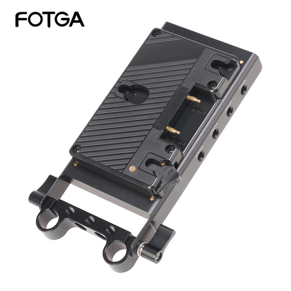 Fotga Anton Bauer Gold Mount Power Supply for 15mm DSLR Rig For Sony A7M4/A73 For Nikon Z5/Z6/Z7 For Fuji GH5/GH6/BMPCC 4K 6K