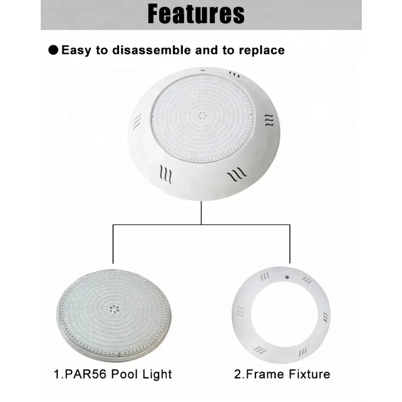 Low Voltage 42W IP68 Resin Filled Underwater Light LED Surface Mounted DIY 12V LED Swimming Pool Light