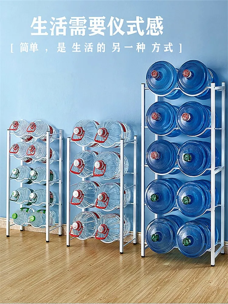 Stainless steel ffice large bucket mineral water storage rack ground