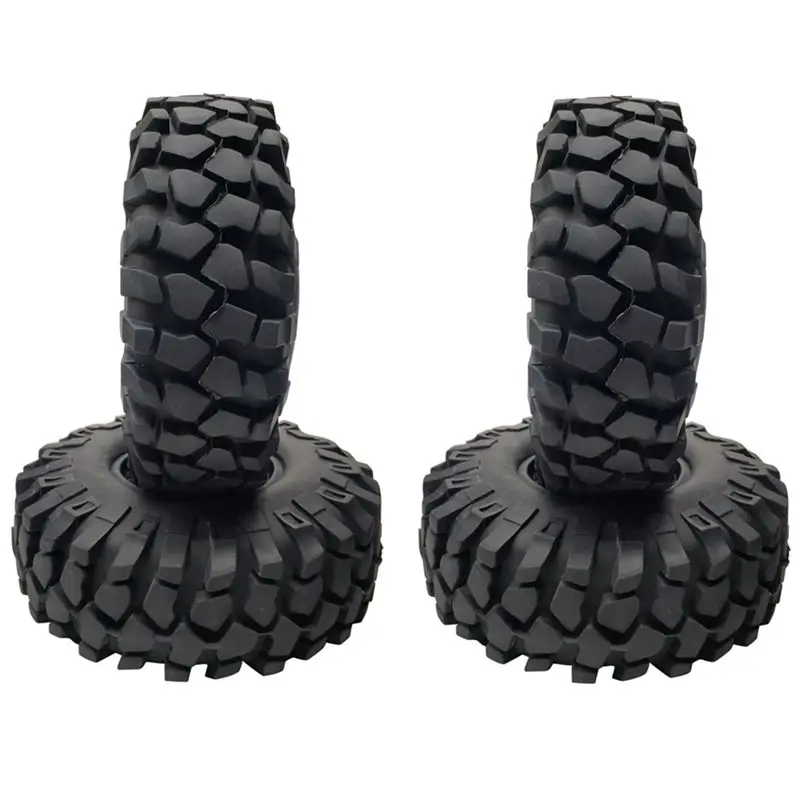 ABUM-4Pcs 1.9 Inch 108Mm Rubber Tires Wheel Tyre For 1/10 RC Crawler Car Axial SCX10 III AXI03007 90046 Traxxas TRX4 D90 MST