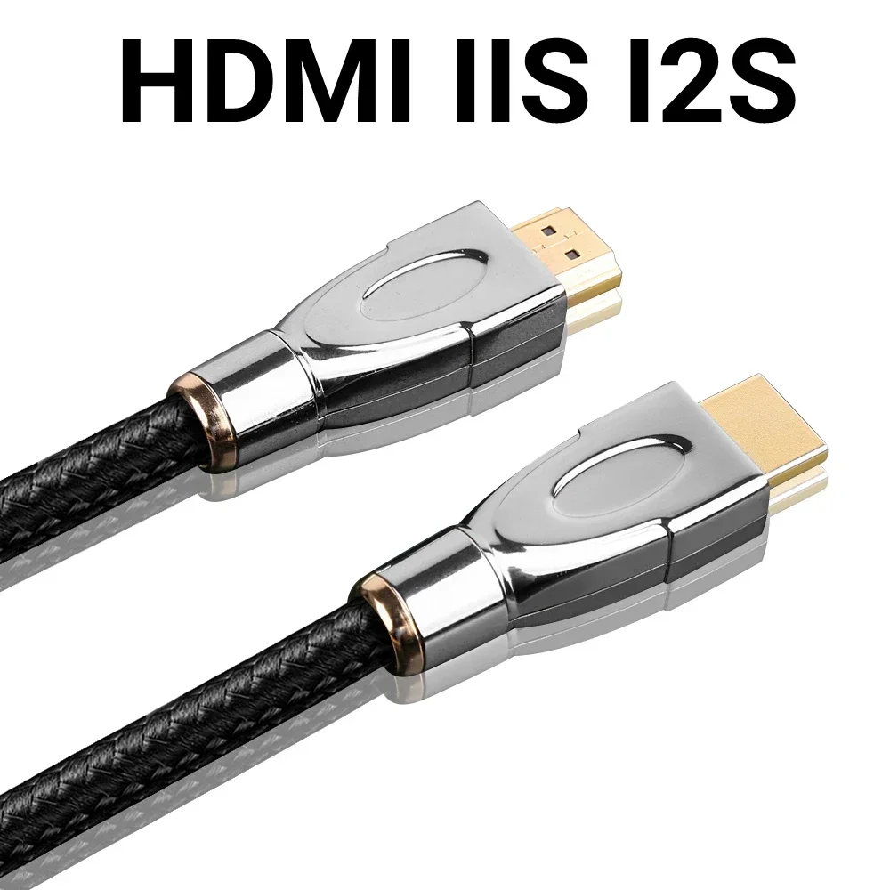 For HD-300 99.99% Silver Hi-end HiFi Top Audiophile HD-MI RJ45 I2S IIS Digita Wire Player Connect DAC HD-MI 2.1 4K 8K Cable