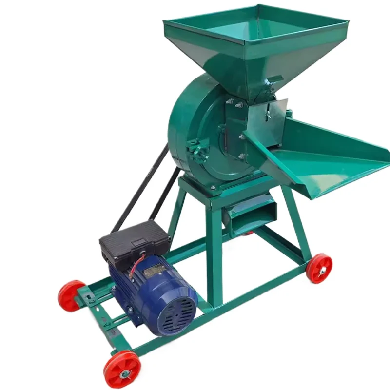 Electric Corn Maize Mill Machine Big Self-Suction Rice Bean Grinder Engine for Flour Grain Feed Thicknes Adjustable Customized