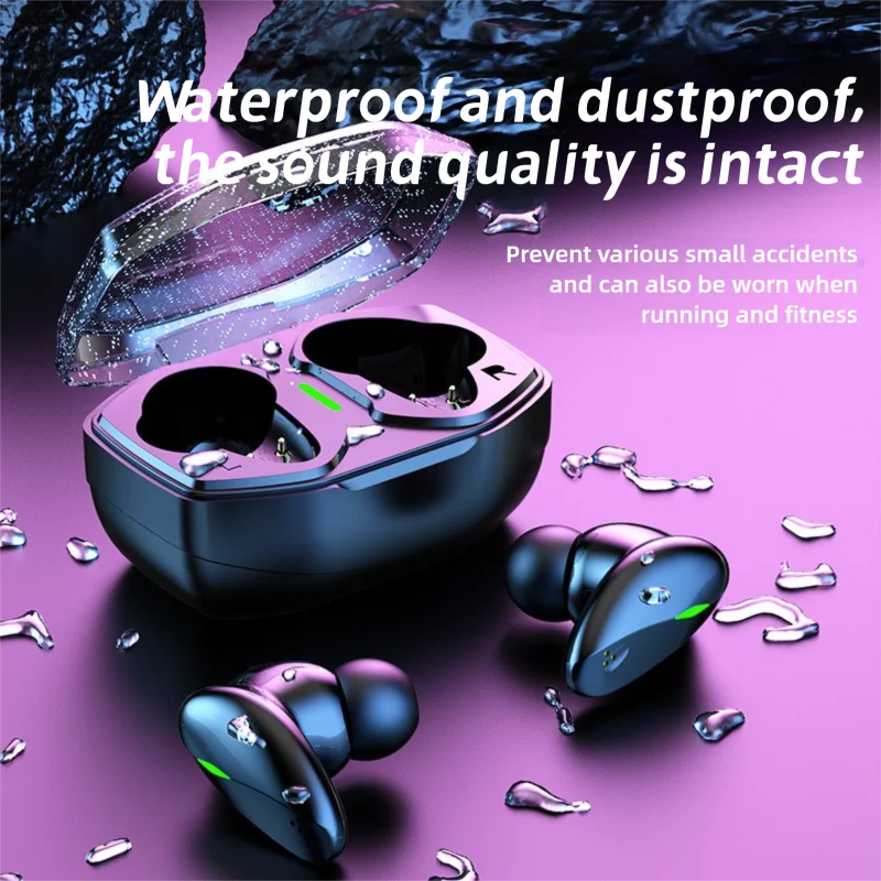 TWS Wireless Earbuds Bluetooth 5.4 Low Latency IPX5 Waterproof Earphones With Breathing Light For Sports Gaming Music Daily Use