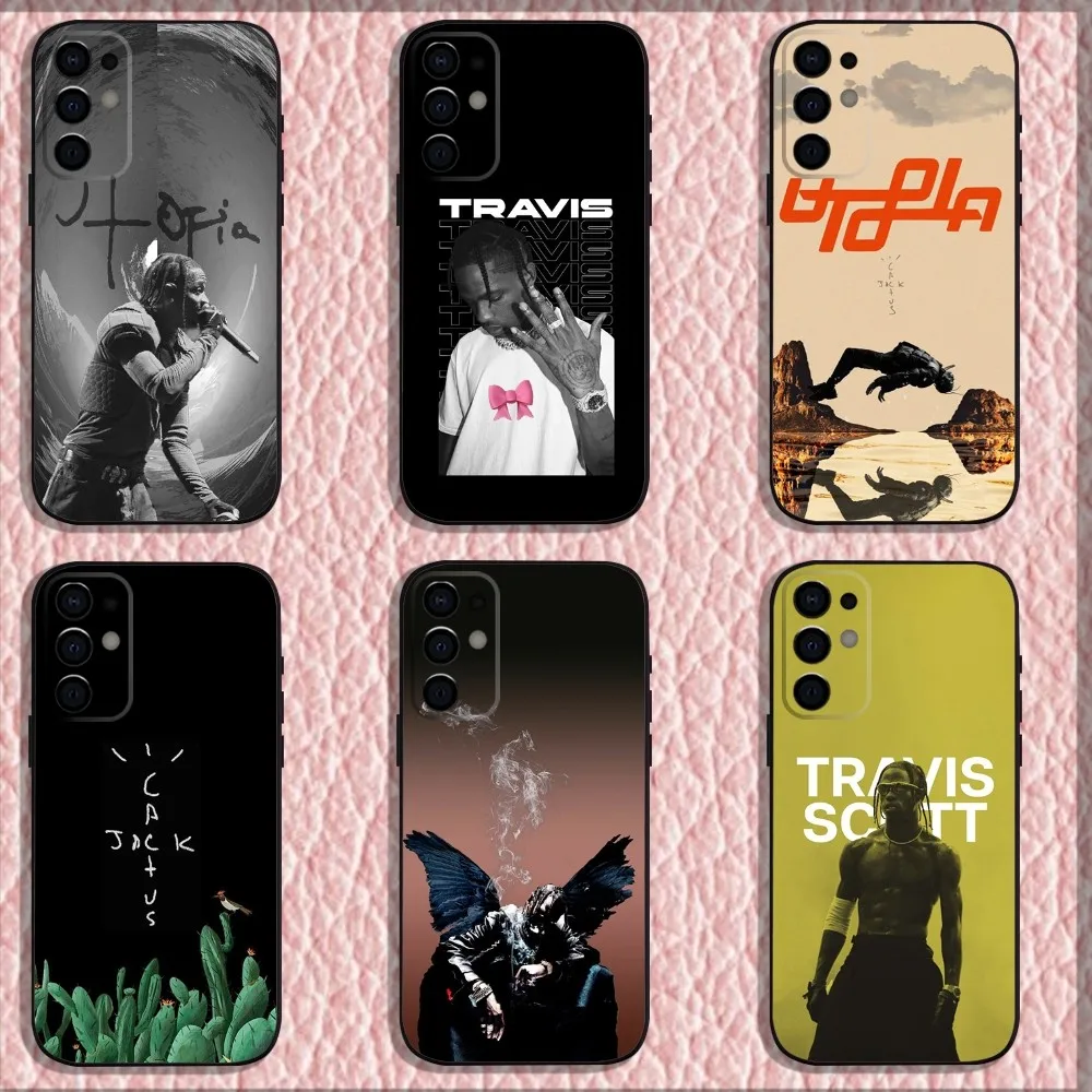 

Rapper T-Travis S-Scottr Phone Case For Samsung S24,S21,S22,S23,S30,Ultra,S20,Plus,Fe,Lite,Note,10,9,5G Black Soft Shell