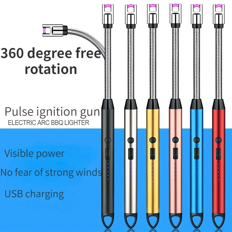 

2024 Best-selling Extended USB Charging Kitchen Gas Stove Natural Gas Ignition Gun Electronic Charging Ignition Artifact Lighter