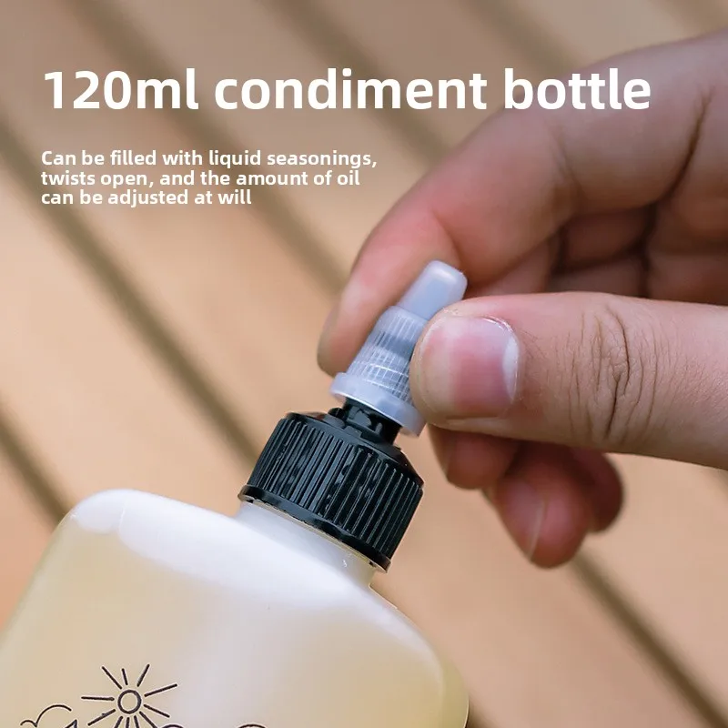 حقيبة تخزين توابل خارجية مكونة من 7 قطع، حقيبة تخزين زجاجات توابل للتخييم، مجموعة جرة توابل، حقيبة مستحضرات تجميل محمولة