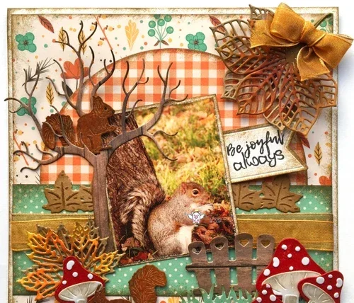 Piggy Craft metal cutting dies cut die mold 2Pcs Squirrel decoration Scrapbook paper craft mold blade punch stencils dies