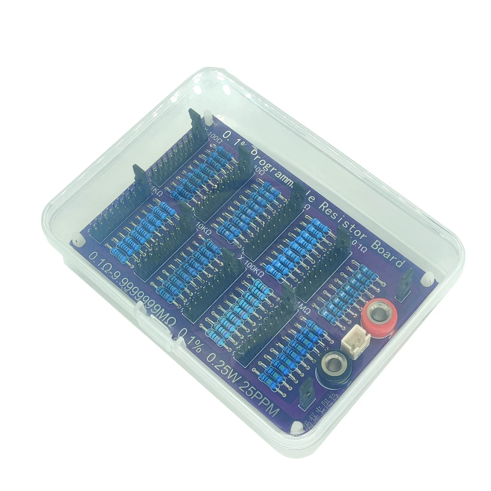 Imagem -06 - Tolerância de Resistência 01 Placa de Resistor Programável de Alta Precisão 4w 01 Tampas de Ligação de Segmentos 01-9. 9999999 mo Novo