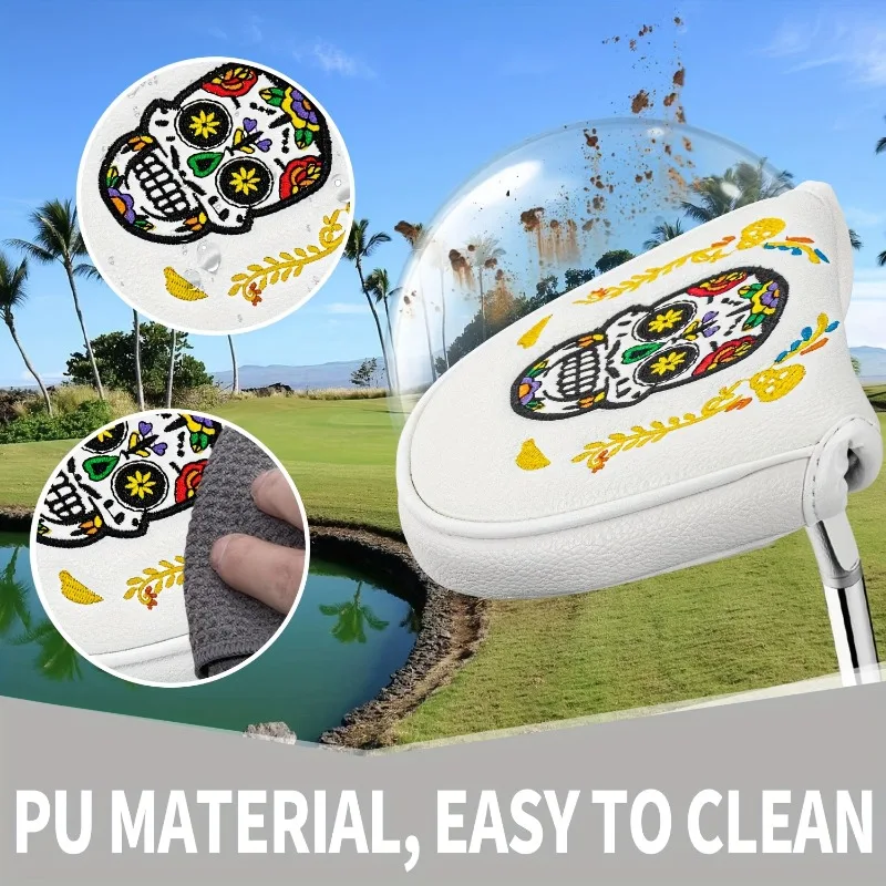 1 Buah Penutup Kepala Tongkat Golf Desain Kerangka Komedi, Penutup Pelindung Tongkat Golf yang Tahan Lama dan Nyaman, Penutup Kepala Golf ﻿