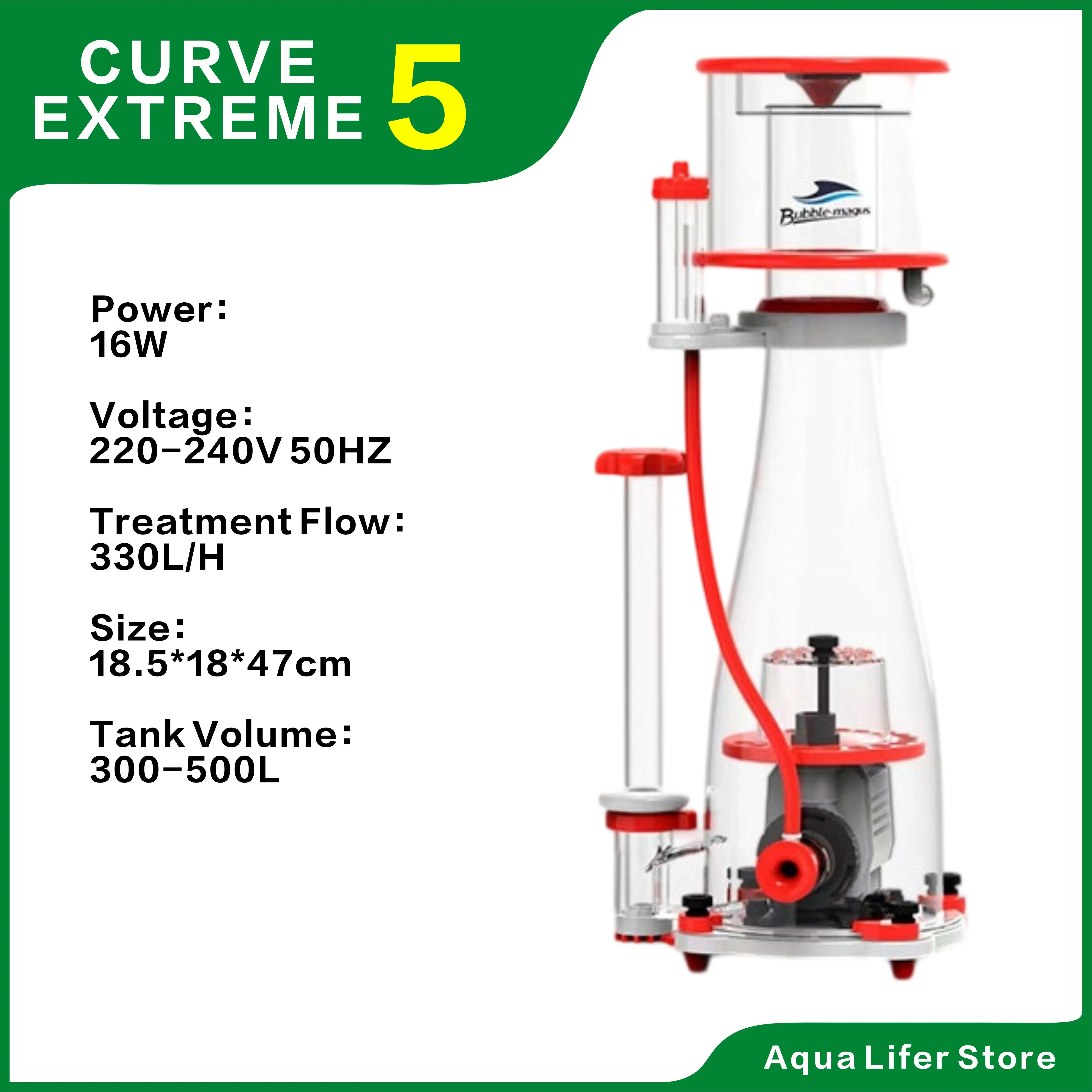 220-240V Bubble Magus Curve EXTREME3/5/7 eiwitafscheider, conische interne sumpseparator, stille naaldpomp voor een rifaquarium.
