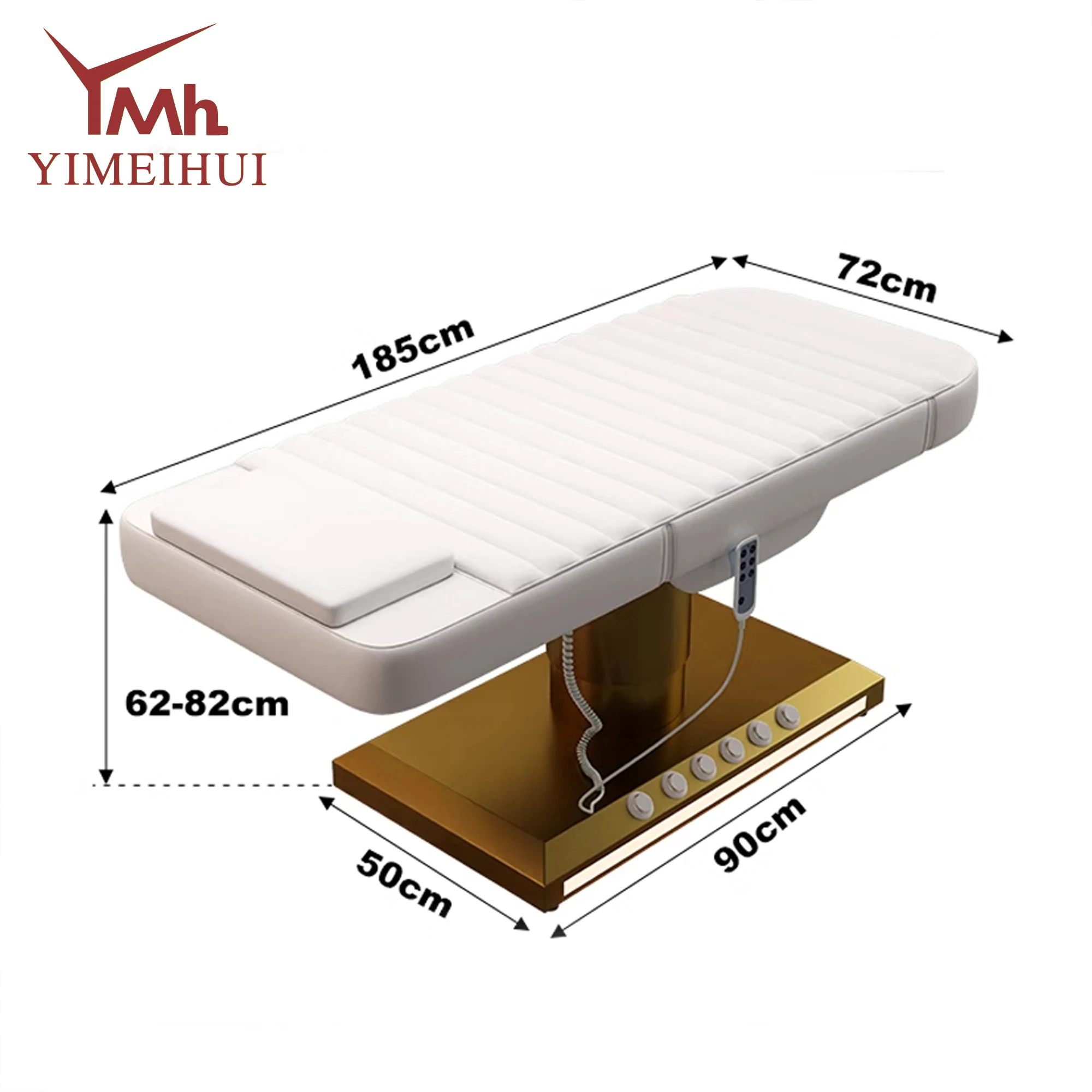 سرير تدليك كهربائي قابل للتعديل بـ 3 محركات لتجميل الرموش على الوجه لعلاج التجميل والمنتجعات الصحية في صالونات التجميل #6