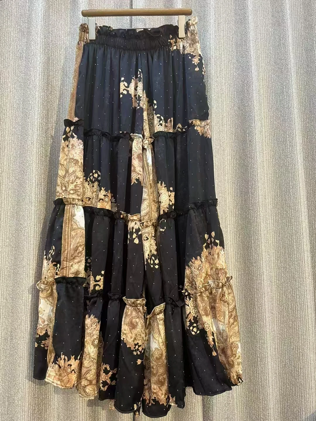 High Waist Wide-leg Pants Skirt For Women 2025 Summer New Arrival Temperament Commuting A-line Casual Loose Wide-leg Pants