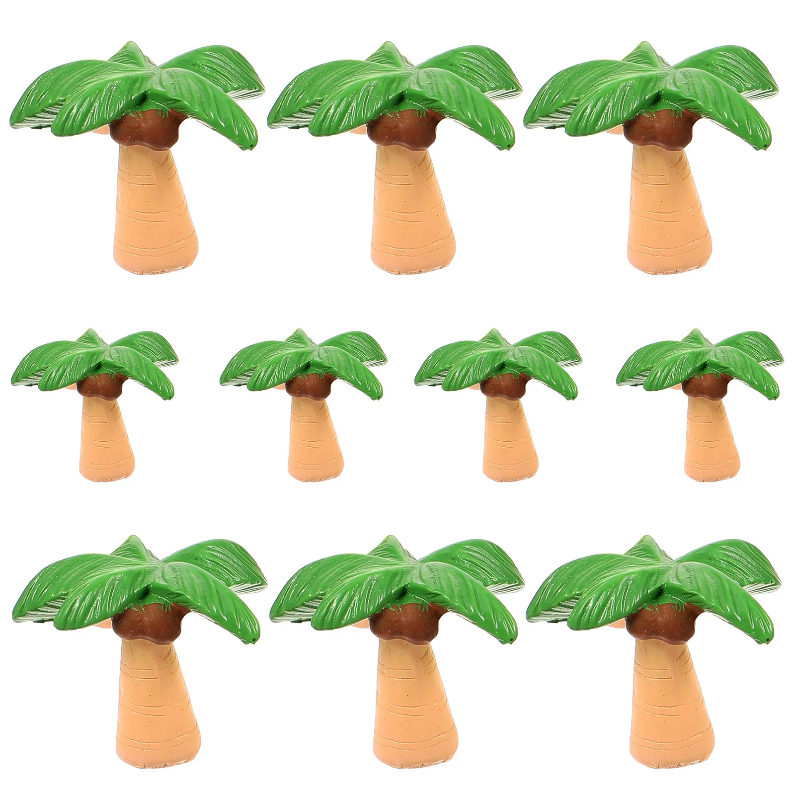 10 Pezzi Mini Alberi Decorativi per Paesaggi in Miniatura, Accessori per Tavoli di Sabbia, Alberi Artificiali in Plastica per Scene Domestiche
