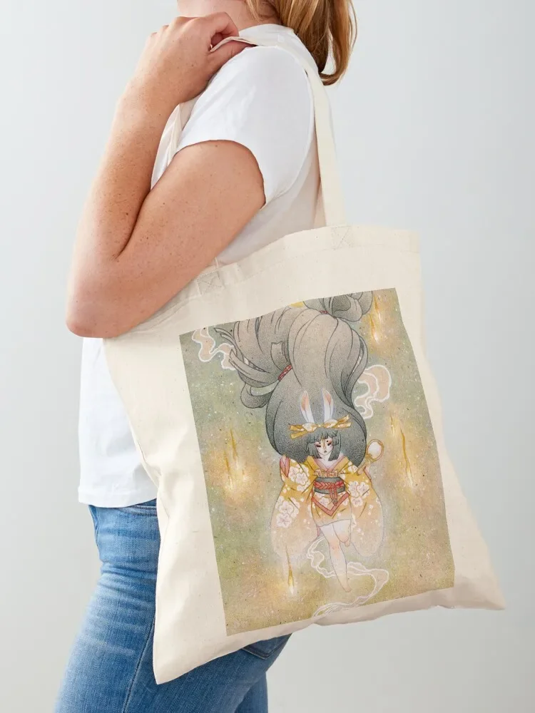 

The Moon Rabbit Descends Tote Bag Beach bag eco bag folding reusable shopping bags personalized tote