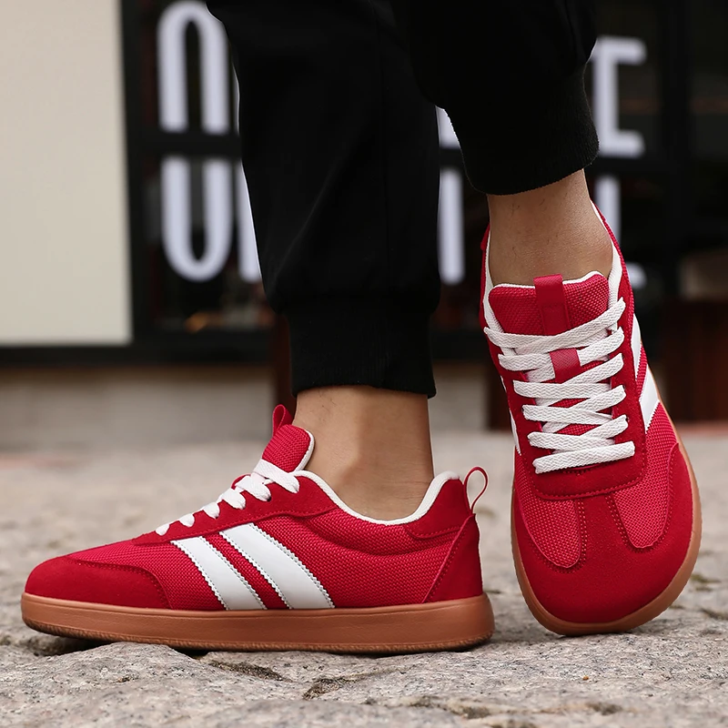 Atmungsaktive Zero-Drop-Wanderschuhe für Herren, modische Freizeitsneaker, rutschfeste Laufschuhe, Trainingsschuhe für die Schule, Unisex – Detail 13