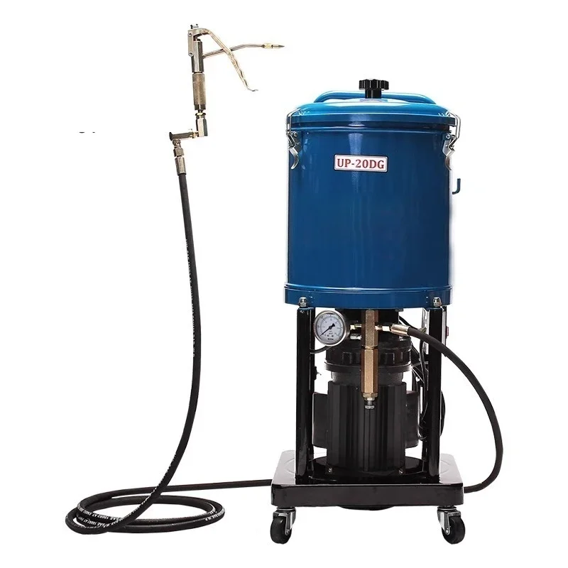 

Mobile grease dispenser with high-pressure grease injector; 20DG type electric grease dispenser