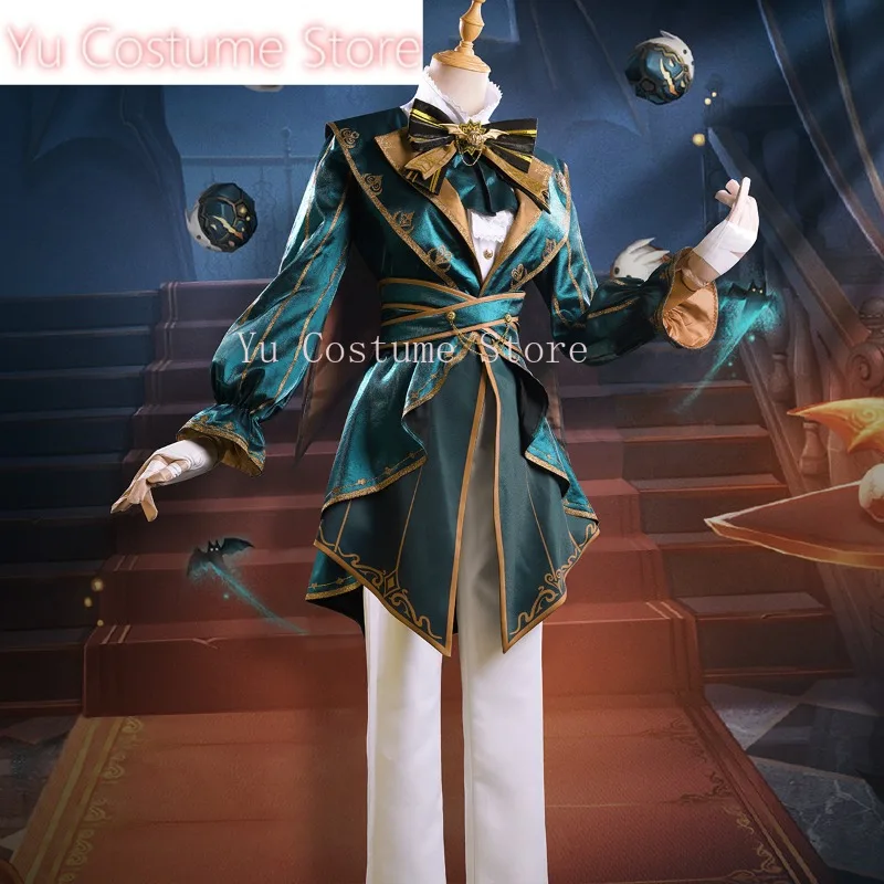 Anime!Identity V Mike Morton Tea Party Fashion Game Suit Handsome Uniform Cosplay Costume Halloween Activity Outfit S-XXL