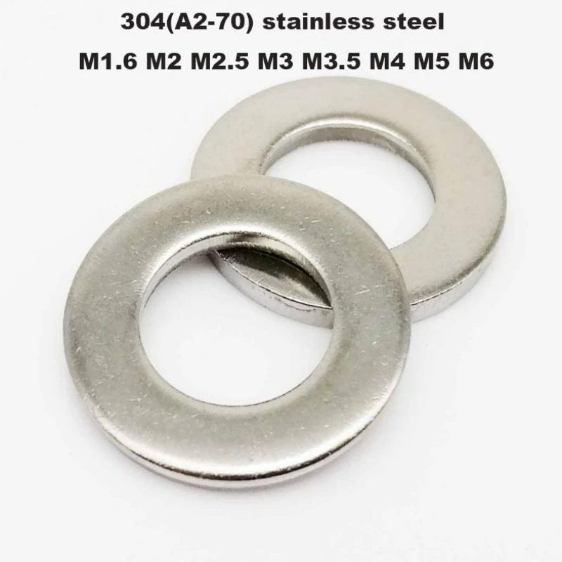 

555/1035x 304 A2 Stainless Steel GB97 Flat Washer Assortment Kit Plain Gasket Set M1.6/M2/M2.5/M3/M3.5/M4/M5/M6/M8/M10/M12/M16