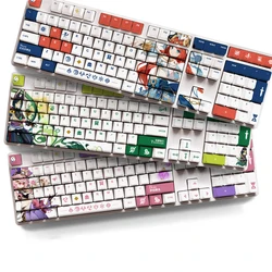 108 Keys Genshin Impact Theme Keycaps PBT Personalized  Anime Keycap Mechanical Keyboard Cap For Cherry MX Game Keyboard