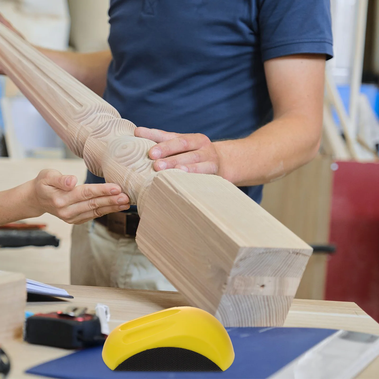 

Polishing Disc Premium Pu Material Finger Grooves Manual Grinding Sanding Block For Body Repair Hand Sanding