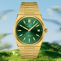 2025 nueva alta calidad Specht & Sohne 37MM relojes para hombres cuarzo Movt PVD oro zafiro acero inoxidable reloj clásico 50M impermeable