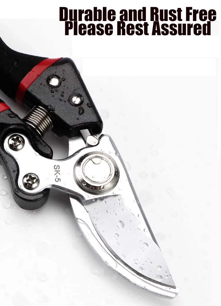 SK5 Stahl Garten Hand Pruner Obstgarten Schere Langlebiges Baum Trimmen Werkzeug für Beschneiden Obst Bäume Garten Schneiden Werkzeuge – Detail 5