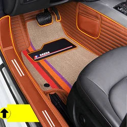 Right hand drive Car Special Floor Mats For Most Car Models Full Carpet Set  Artificial Leather Protection Interior Accessories