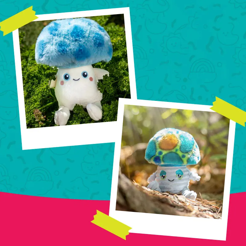 Jouets en peluche BumBumz Jazwares pour enfants, véritable pièce plus lente, série de champignons au beurre, cadeau d'ornement pour filles