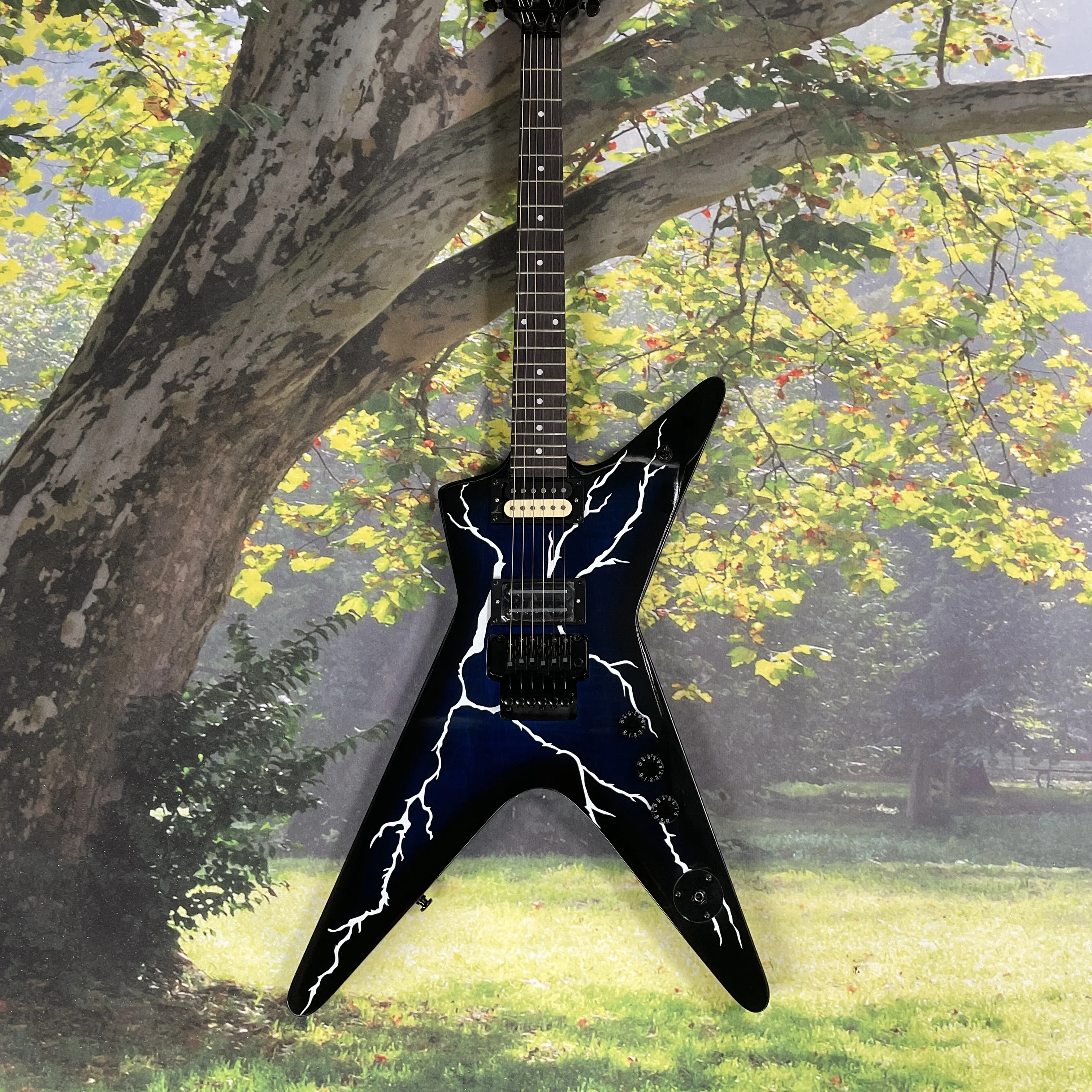 

6-string electric guitar, high-gain humbucking pickup electric guitars, 22-fret speed electric guitarra