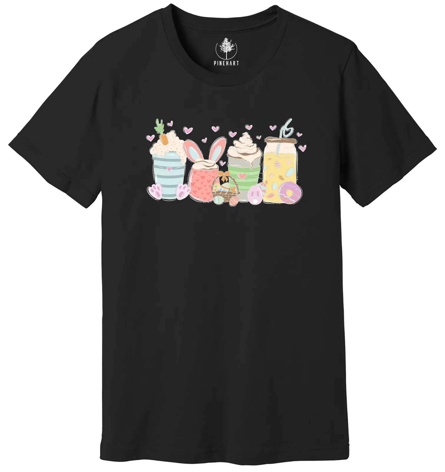 Cute Easter Coffe Cups Shirt, Easter Bunny Shirt, Easter Coffee Shirt