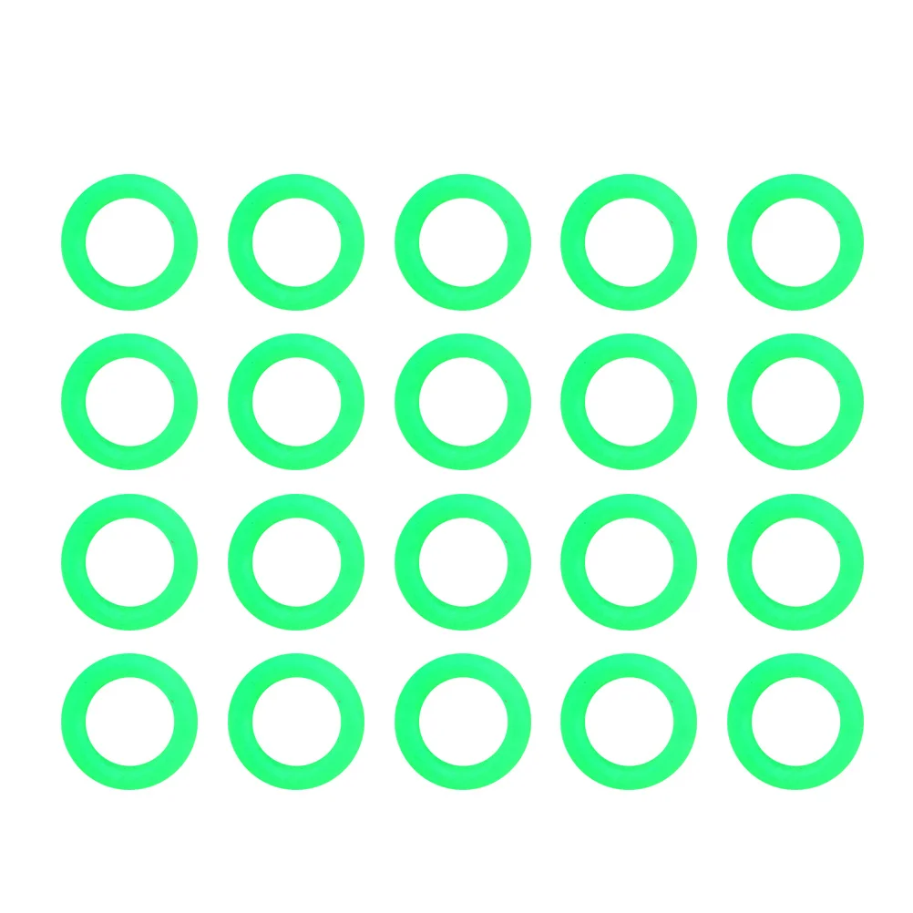 

100pcs Tent Peg Ring Silicone Night Ring For Camping Outdoor Travel Tent Stake Fluorescent Accessories