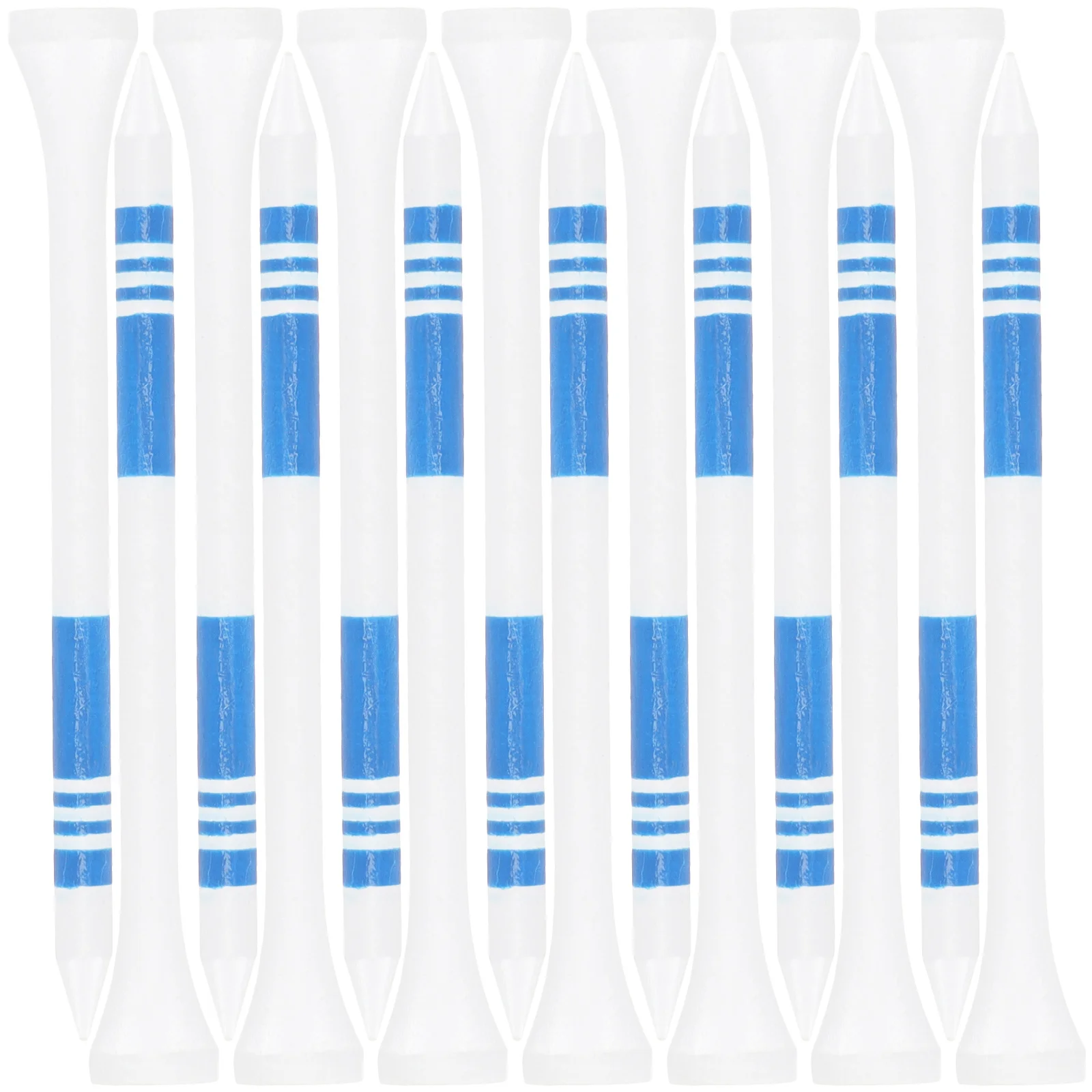 50 قطعة من تي شيرتات الجولف الخشبية الاحترافية أوتاد الجولف قوية تدوم طويلاً ومنخفضة الاحتكاك لحماية النادي ممارسة الجولف