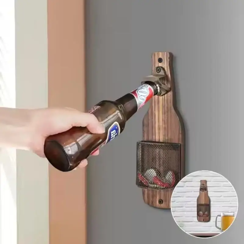 Ausgesetzt Bier Flaschenöffner Verwendet Für Esszimmer Bars Hause Wand Dekoration Flaschenöffner Küche Gadget Zubehör