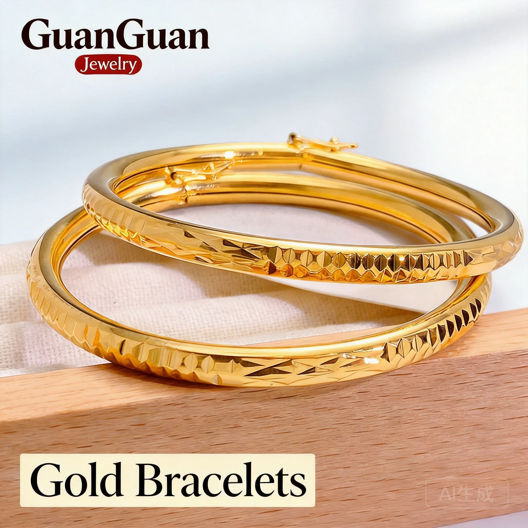 Vietnamese Sand Gold Bangle For Women 2026 Hollow Carved Smooth Buckle Dome Shape For Daily Wear Party Gift Long Lasting No Fadi