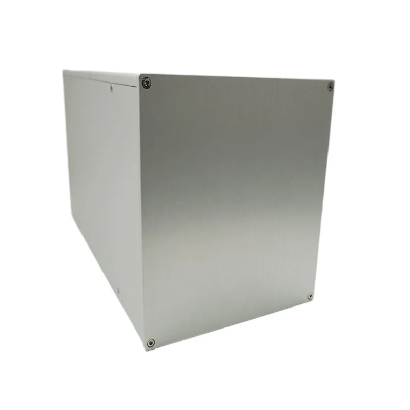 

390 Full Silver Aluminum Chassis - 206x206x390mm 6mm Front Panel, Blank Case for DIY Power Supply Amplifier Tube Preamplifier