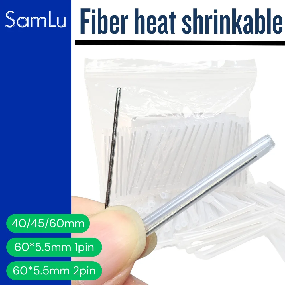 

Heat Shrinkable Tube Cable Fiber Optic Splice Protector Sleeves Tubo 40 45 60mm 1pin 2pin FTTH heat shrink stainless steel