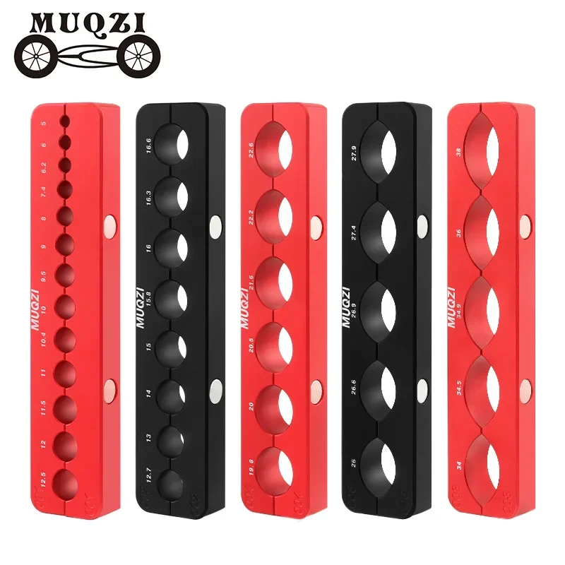 

MUQZI Universal Aluminum Magnetic Vice Jaw Clamp Multi-Purpose 5–45mm Bike Parts Table Vise Jaw Protective Insert