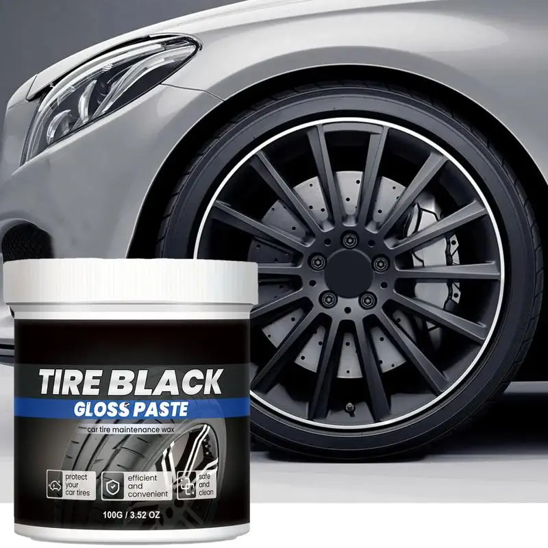 

Car Tire Maintenance Paste Vehicle Wheel Shine Tire Cream Long Lasting Effective Metal Cleaning Rust Removal Paste For Trunk