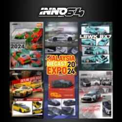 INNO In Stock 1:64 LBWK F40 RX7 FD3S Skyline GTR R34 R35 Exhibition Limited Diecast Diorama Car Model Collection Toys